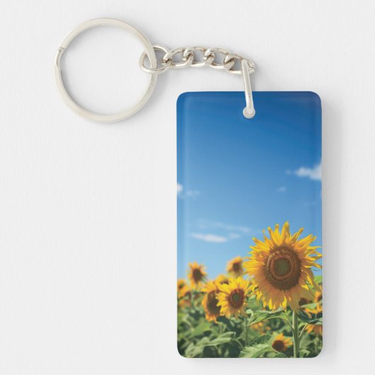 Porte-clés Terrain de tournesol (Devant)
