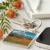 Porte-clés terrain fleuri et arboré (Devant Droit)