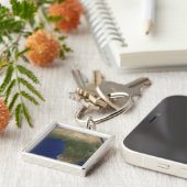 Porte-clés Terre avec couverture terrestre sur l'Afrique (Côté)