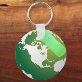 Porte-clés Terre bordée verte (Recto)