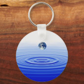 Porte-clés terre dans une goutte d'eau (Recto)