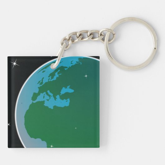 Porte-clés Terre de l'espace (Dos)