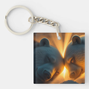 Porte-clés Terre de rêve des ours endormis