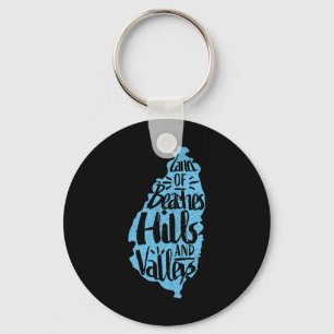 Porte-clés Terre Des Plages Collines Et Vallées - Sainte-Luci