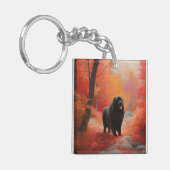 Porte-clés Terre-Neuve en automne Leaves Fall Inspire (Devant gauche)