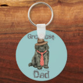 Porte-clés Terre-Neuve papa (Recto)