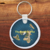 Porte-clés Terre plate (Recto)