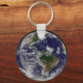 Porte-clés Terre Pleine Avec Tempêtes Tropicales Dans L'Atlan (Recto)