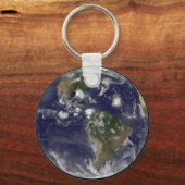 Porte-clés Terre Pleine Montrant Les Tempêtes Tropicales Dans (Verso)