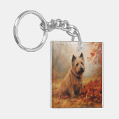 Porte-clés Terrier australien en automne Leaves automne Inspi (Devant gauche)