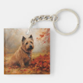 Porte-clés Terrier australien en automne Leaves automne Inspi (Dos)