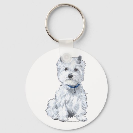 Porte-clés Terrier blanc de West Highland (Recto)