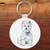 Porte-clés Terrier blanc de West Highland (Recto)