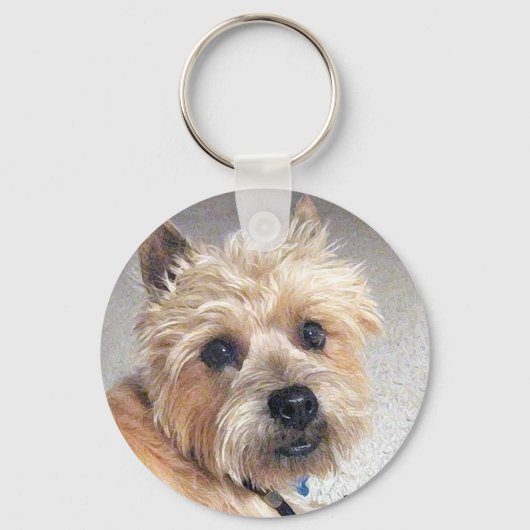 Porte-clés Terrier Cairn doré (Recto)
