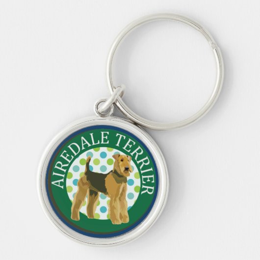 Porte-clés terrier d'Airedale (Devant)
