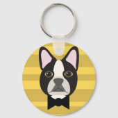 Porte-clés Terrier de Boston (Recto)