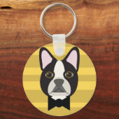 Porte-clés Terrier de Boston (Verso)