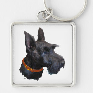 Porte-clés Terrier Écossais Heureux