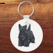 Porte-clés Terrier Écossais joueur (Recto)