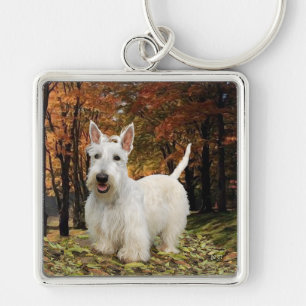 Porte-clés Terrier Écossais Rouquin Automne