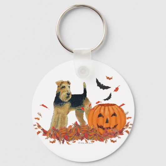 Porte-clés Terrier Halloween (Recto)