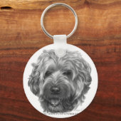 Porte-clés Terrier roux à couche molle (Recto)