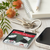 Porte-clés Térriers Écossais   (Devant Droit)