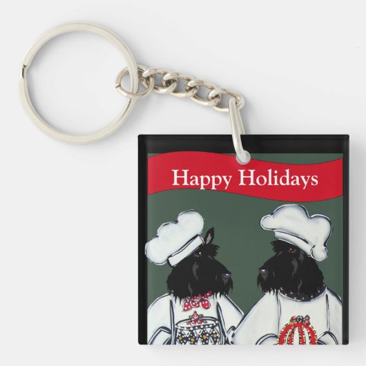 Porte-clés Térriers Écossais   (Devant)