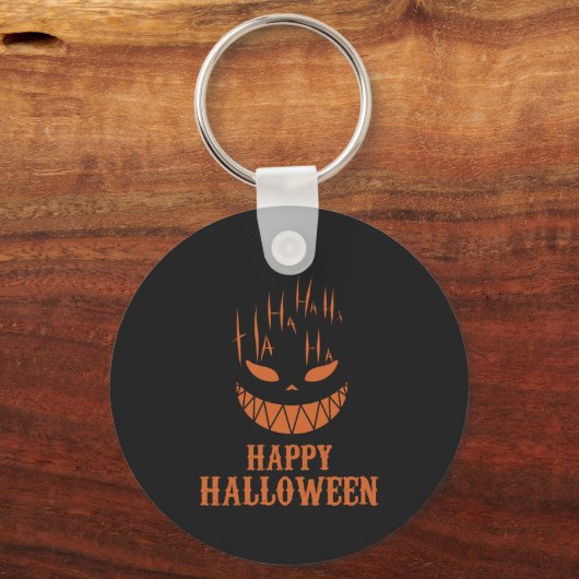 Porte-clés Terrifiant Halloween Visage Cri Horreur Foncé Parl (Recto)