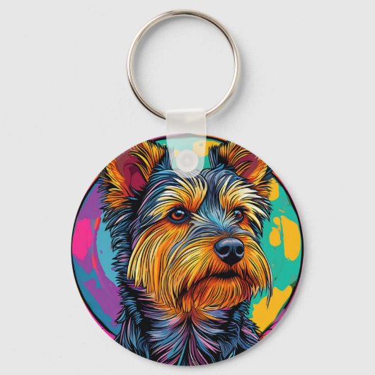 Porte-clés Tervier australien chien (Recto)