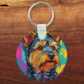 Porte-clés Tervier australien chien (Recto)
