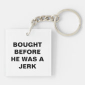 Porte-clés Tesla - Acheté avant d'être un Jerk (Dos)