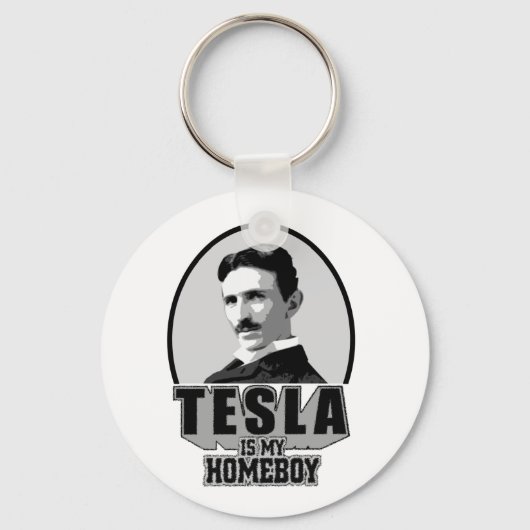 Porte-clés Tesla est ma mère (Recto)