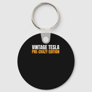 Porte-clés Tesla Vintage - Edition Pré-fou Aimant ou Autocoll