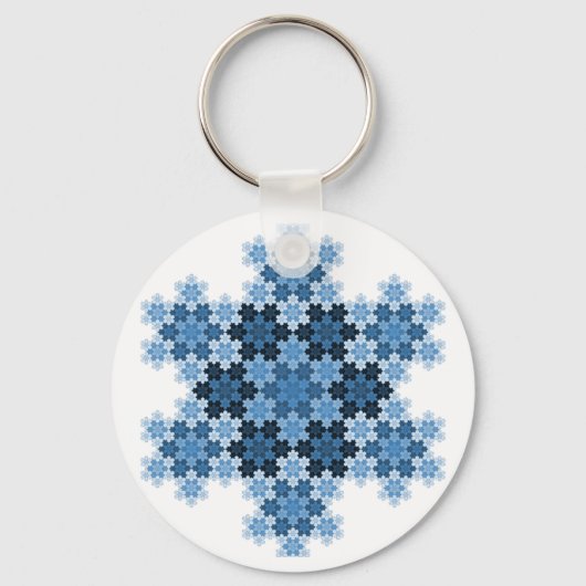 Porte-clés Tessellé Koch Snowflakes (Recto)