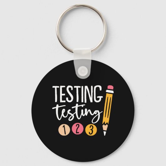 Porte-clés Test 123 jour d'essai mignon 3 (Recto)
