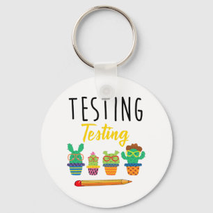 Porte-clés Test Cute Cactus State Test Day Elèves Enseignants