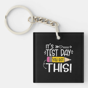 Porte-clés Test Day Son Test Day Vous Avez Ce Professeur