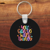 Porte-clés Test Day You Can Do Hard Things Teacher Testing Da (Recto)