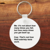 Porte-clés Test de la sobriété (Recto)
