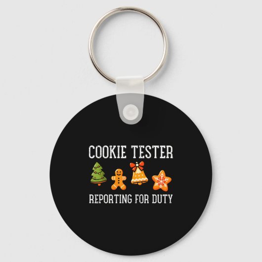 Porte-clés Testeur de biscuits Réaffectation de service Drôle (Recto)
