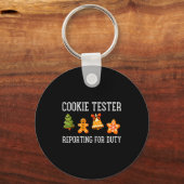 Porte-clés Testeur de biscuits Réaffectation de service Drôle (Recto)