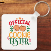 Porte-clés Testeur officiel de cookies (Verso)