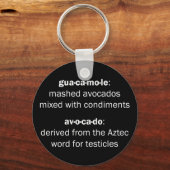 Porte-clés Testicules guacamoles (Recto)