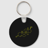 Porte-clés Testostérone Molecule Biologie Science Constructio (Recto)