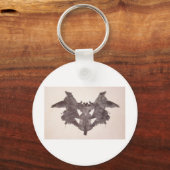 Porte-clés Tests Rorschach Encre Blots Plaque 1 Bat, Moth (Recto)