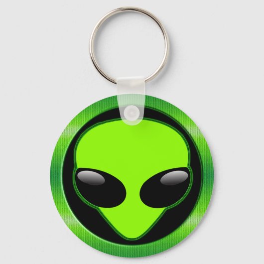 PORTE-CLÉS TÊTE ALIEN VERTE (Recto)