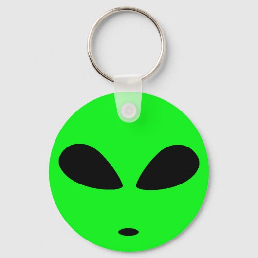 PORTE-CLÉS TÊTE ALIEN VERTE (Recto)