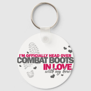 Porte-clés Tête au-dessus des bottes de combat