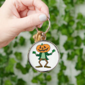 PORTE-CLÉS TÊTE CITROUILLE HALLOWEEN (Main)